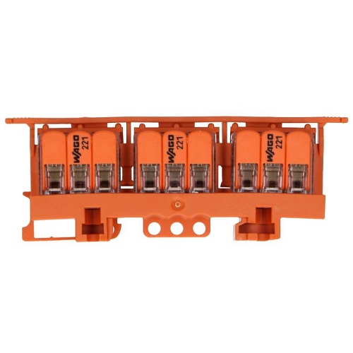 Wago bevestigingsadapter voor flex lasklemmen 10-pack