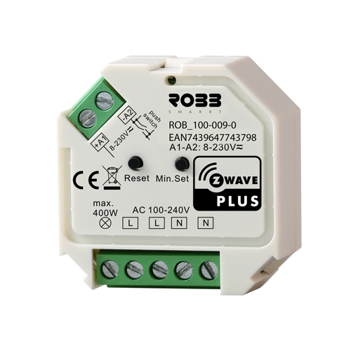 ROBB SMARRT Inbouwdimmer Zwave 3-draads 200W