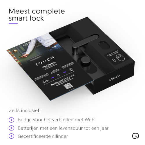 Loqed Smart Lock inhoud van de doos