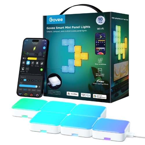 Govee Slimme Mini Panel Lights (10-pack) Afbeelding