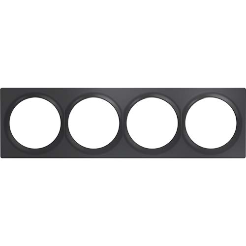 FIBARO Walli Coverplate 4 Voudig Antraciet