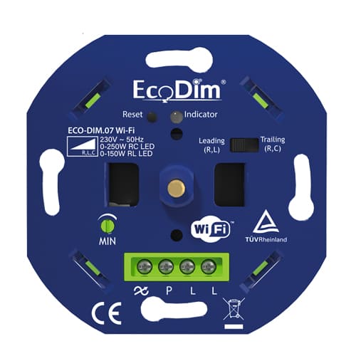 Ecodim 2-draads Wifi Dimmer bovenzijde