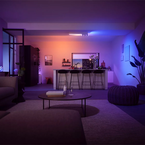 Philips Centris Opbouwspot White and Color Ambiance 3-Spot Wit