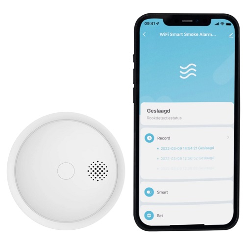 Hihome Mini Smart Smoke Detector WiFi