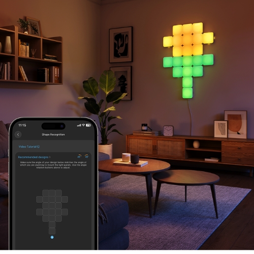 Govee Slimme Mini Panel Lights (10-pack) Afbeelding