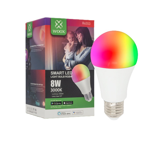 WOOX Slimme WiFi RGBW lamp E27 8W