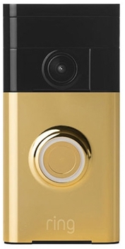 Ring Video Deurbel met intercom koper antiek