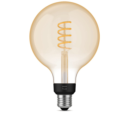 125mm Philips Hue Filament Globe E27 White Ambiance
