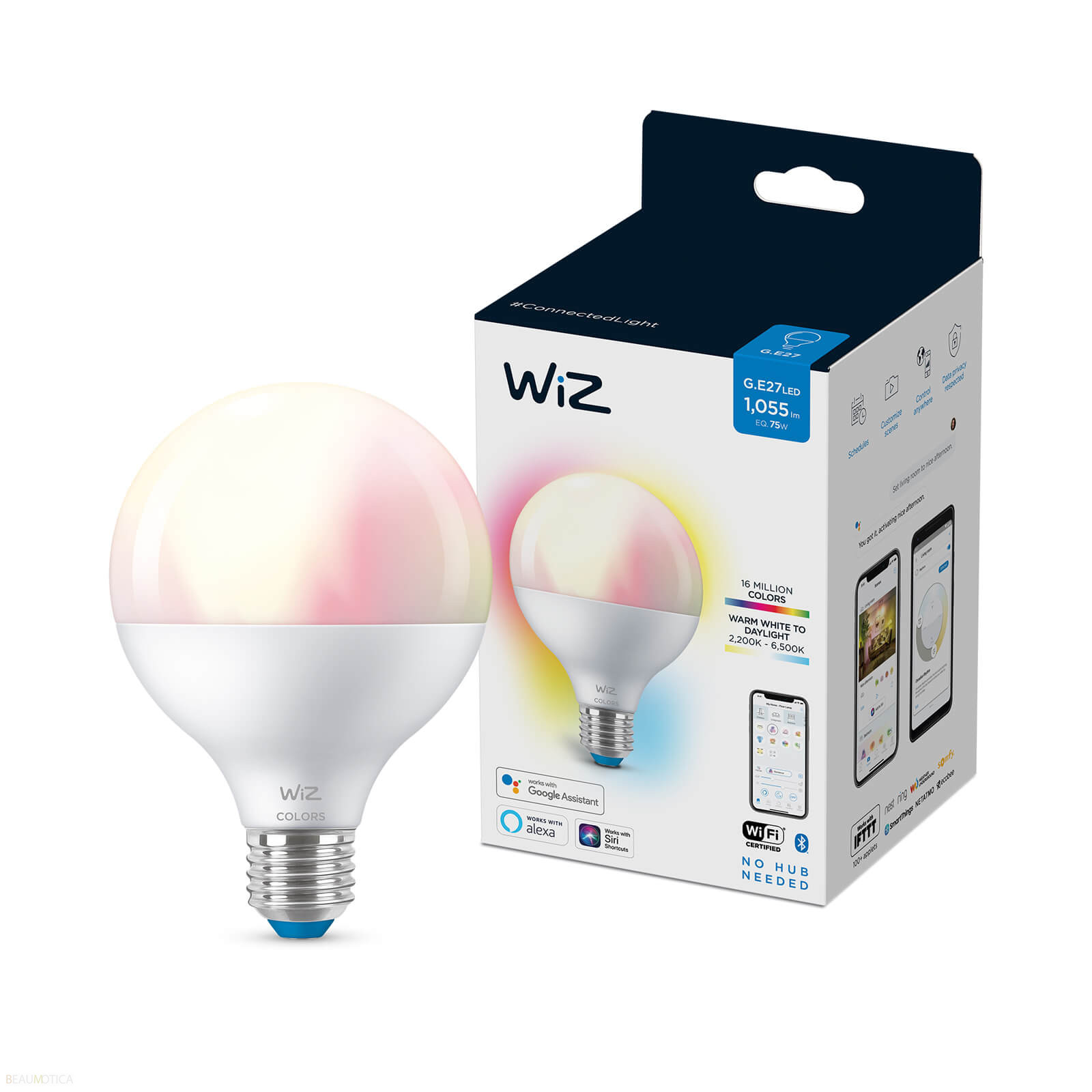 WiZ G95/E27 Globe Lamp Tunable White and Color