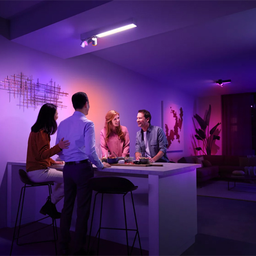 Philips Centris Opbouwspot White and Color Ambiance 3-Spot Wit