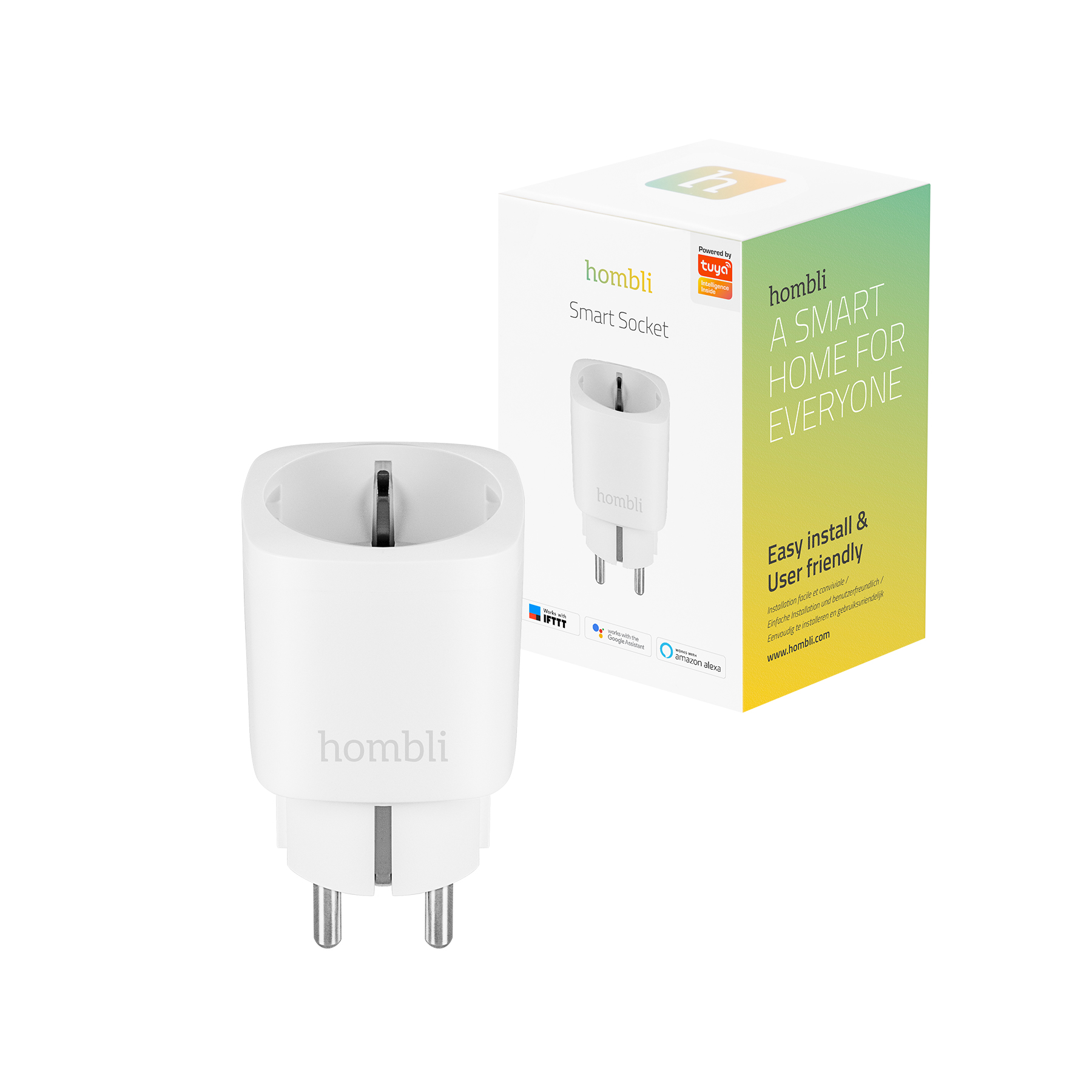Hombli Slimme Slimme stekker 4-pack WiFi