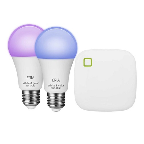 AduroSmart starterset met 2 kleurlampen en 2 inbouwschakelaars