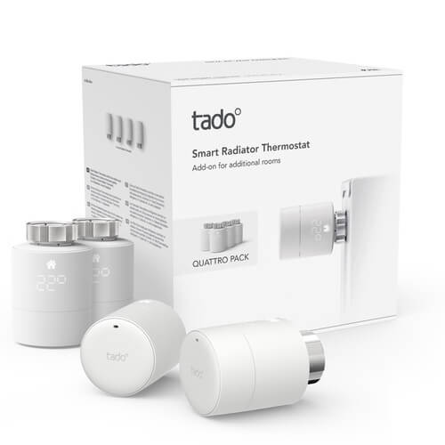 Tado slimme radiatorkraan 4-pack verpakking