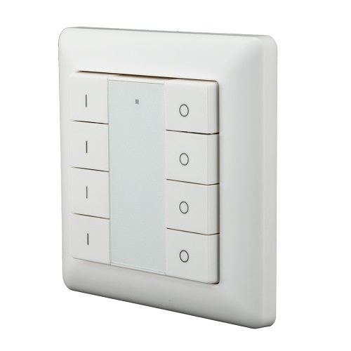 Heat It Draadloze Schakelaar 8knops Z-wave Plus Z-Push perspectief