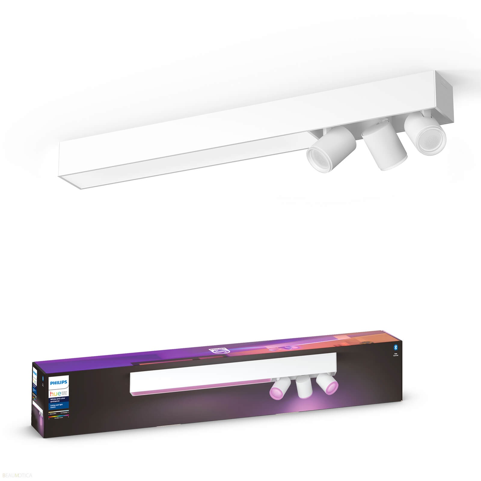 Philips Centris Opbouwspot White and Color Ambiance 3-Spot Wit
