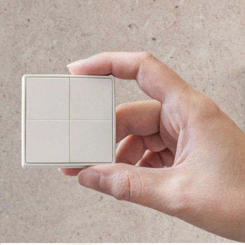 Shelly BLU Wall Switch 4 Ivory Busch&Jaeger