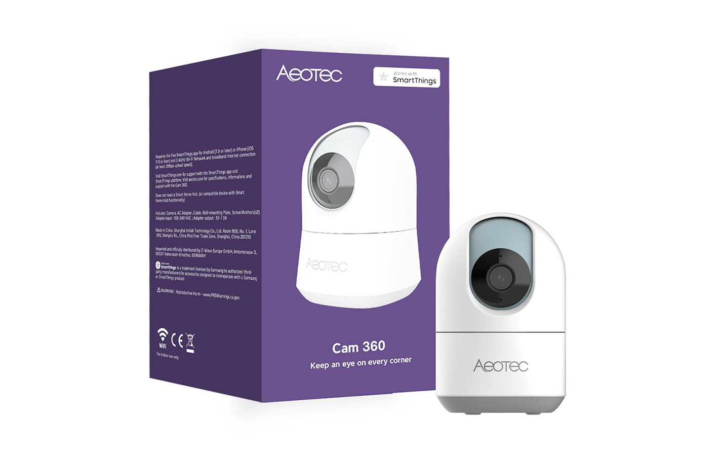 Aeotec Smartthings Cam 360