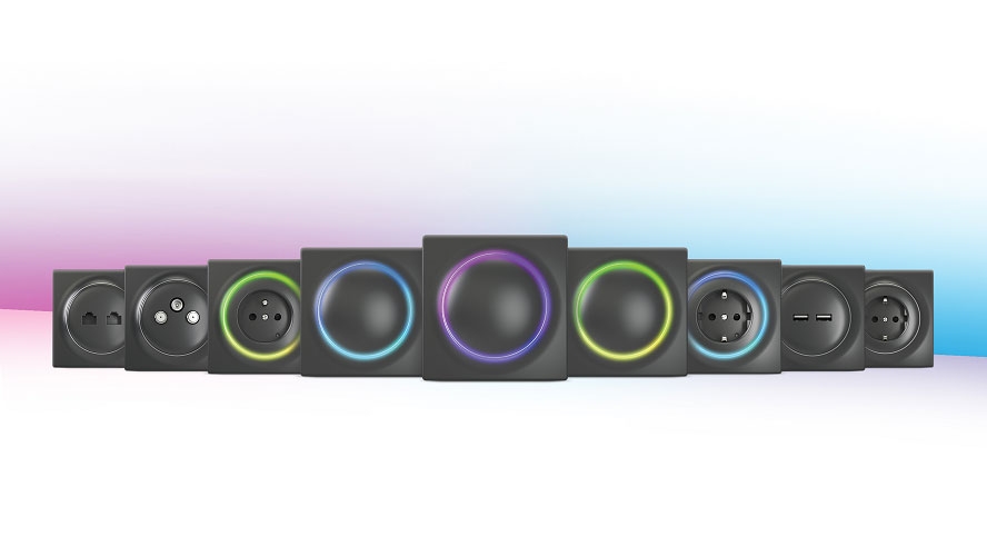 FIBARO Walli Outlet Type F Antraciet 3680W