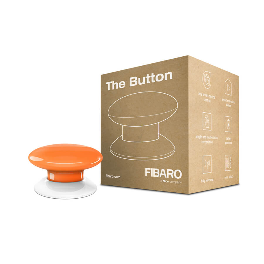 FIBARO Button oranje packaging