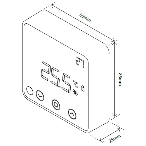 Heat It Draadloze Z-wave Plus thermostaat Wit