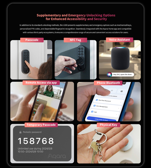 Aqara Smart Lock Kit U200 Zilver