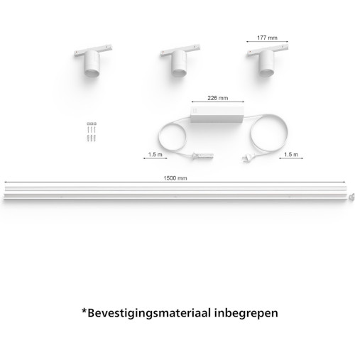 Philips Hue Perifo Basisset 3-pack Spot Wit