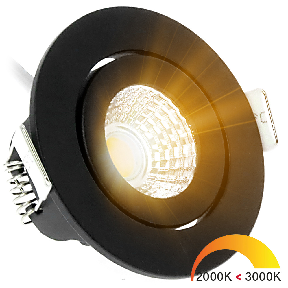 Plafondspot met dim-to-warm lichtbron