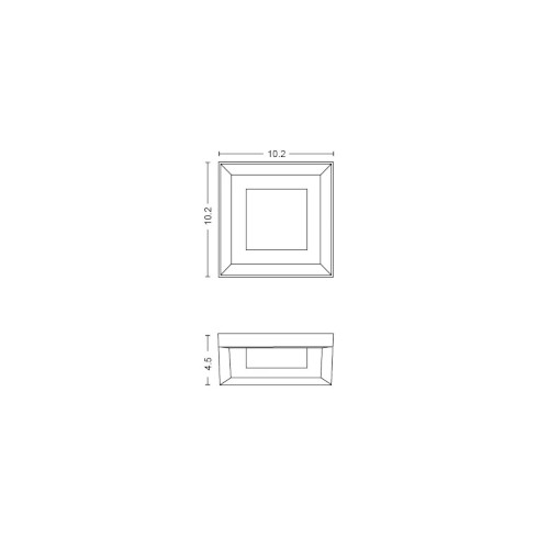 Philips Hue Econic Square Wandlamp white color ambiance