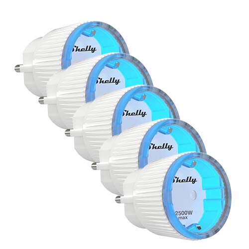 Shelly PlugS Slimme Stekker WiFi 5-Pack packaging