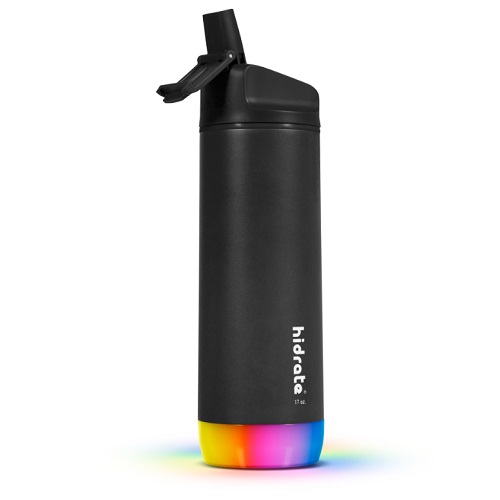 Hidrate Spark Steel slimme waterfles (500 ml) - straw black