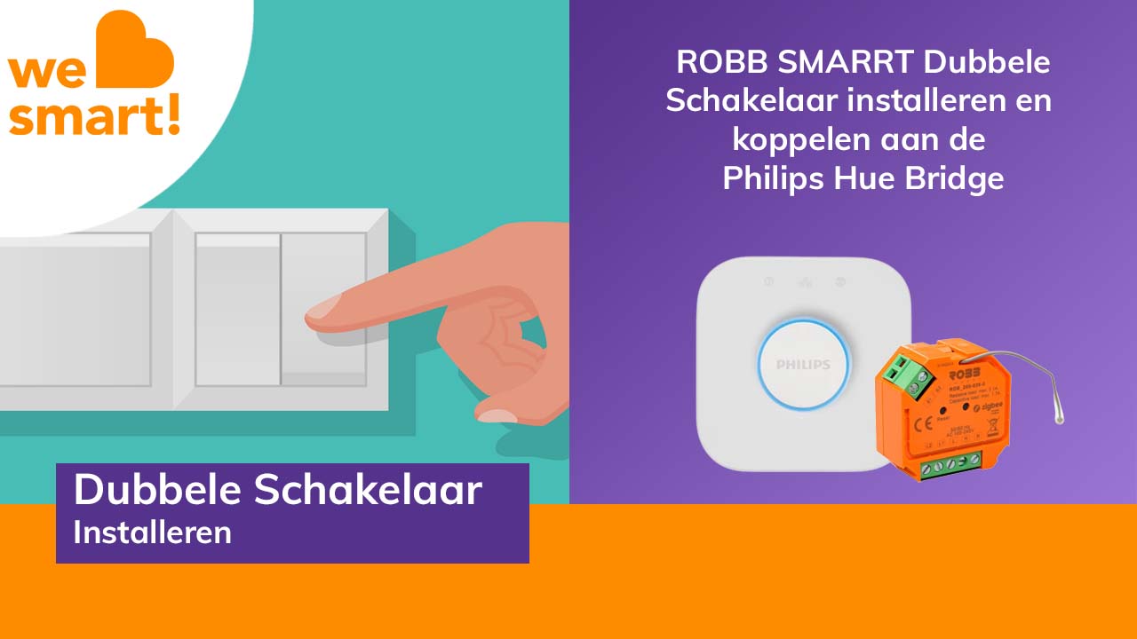 ROBB SMARRT dubbele schakelmodule 2x900W zigbee