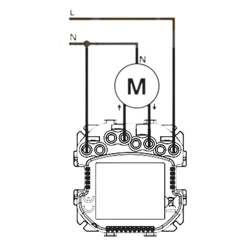 FIBARO Walli Roller Shutter aansluitschema