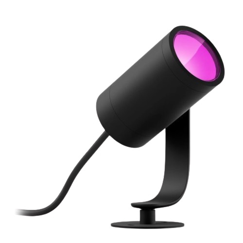 Philips Hue Lily Outdoor Spot set van 3 white and Color Lily Zwart