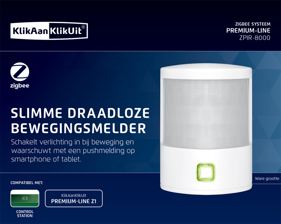 KlikAanKlikUit Draadloze bewegingsmelder Zigbee