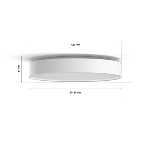 Philips Hue Enrave Large White Ambiance Plafondlamp Wit