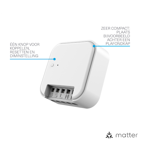 KlikAanKlikUit Inbouwschakelaar MACM-1800 Matter Over WiFi & 433MHz Afbeelding