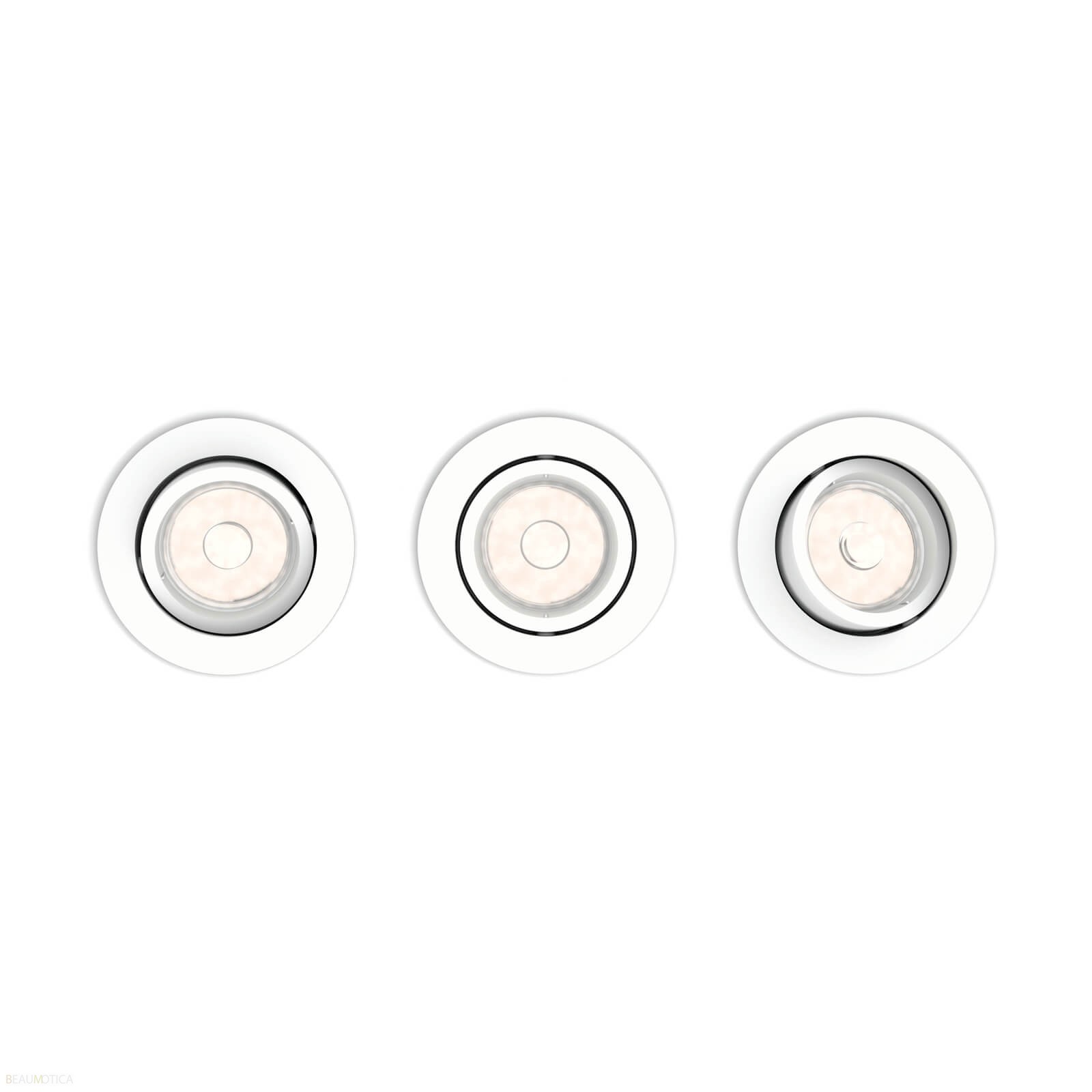 Philips MyLiving Rond Inbouwspot Wit 3-Pack