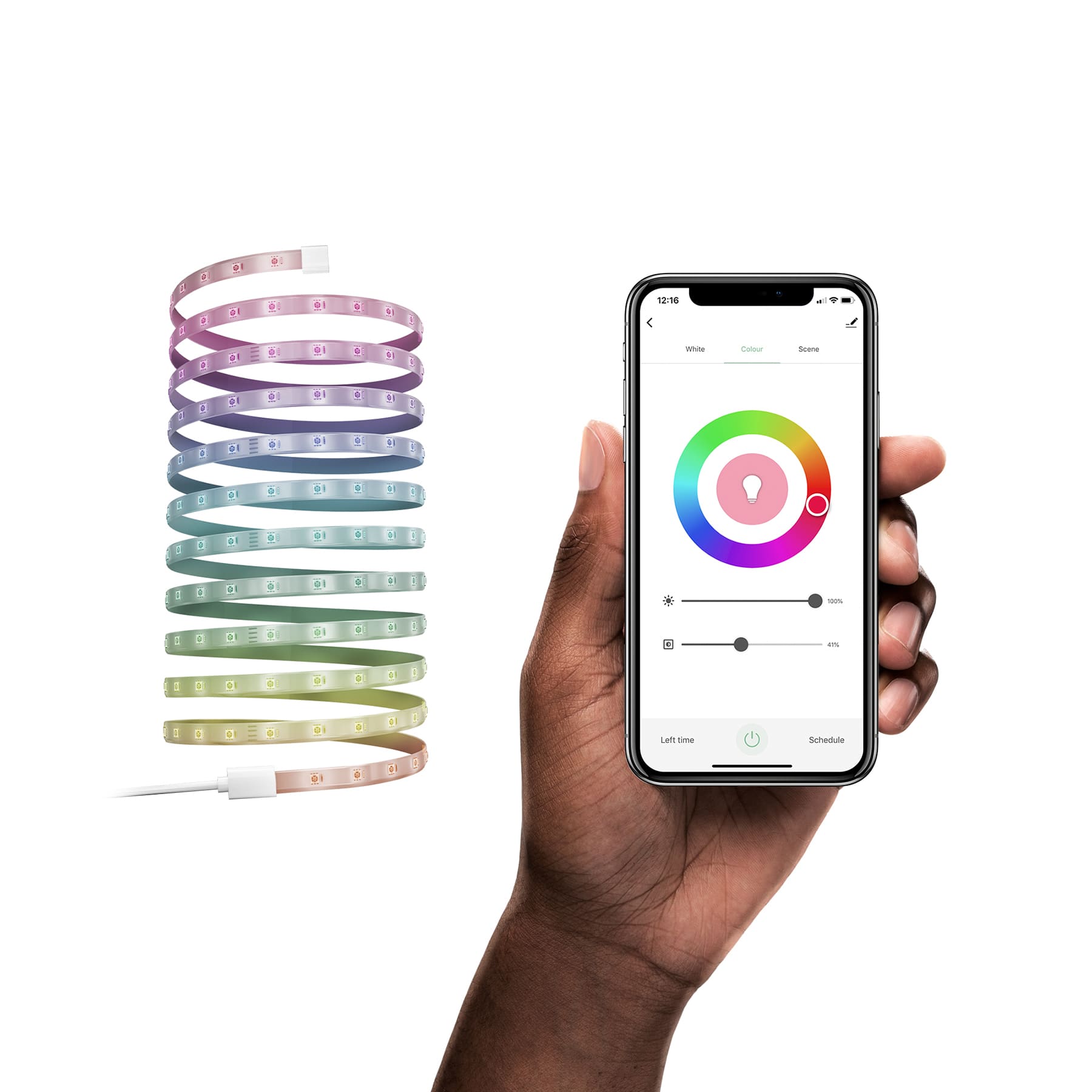 Hombli Slimme Ledstrip RGB- 5 meter - bediening via app of stem - Wifi