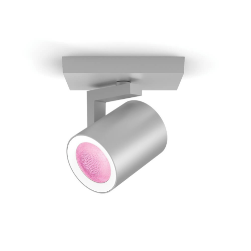 Philips Hue GU10 Argenta White Color Ambiance Opbouwspot Aluminium