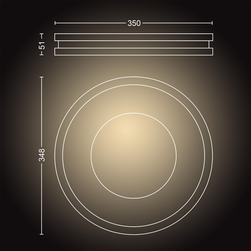 Philips Hue Being Plafondlamp Wit 27W + Dimmer switch