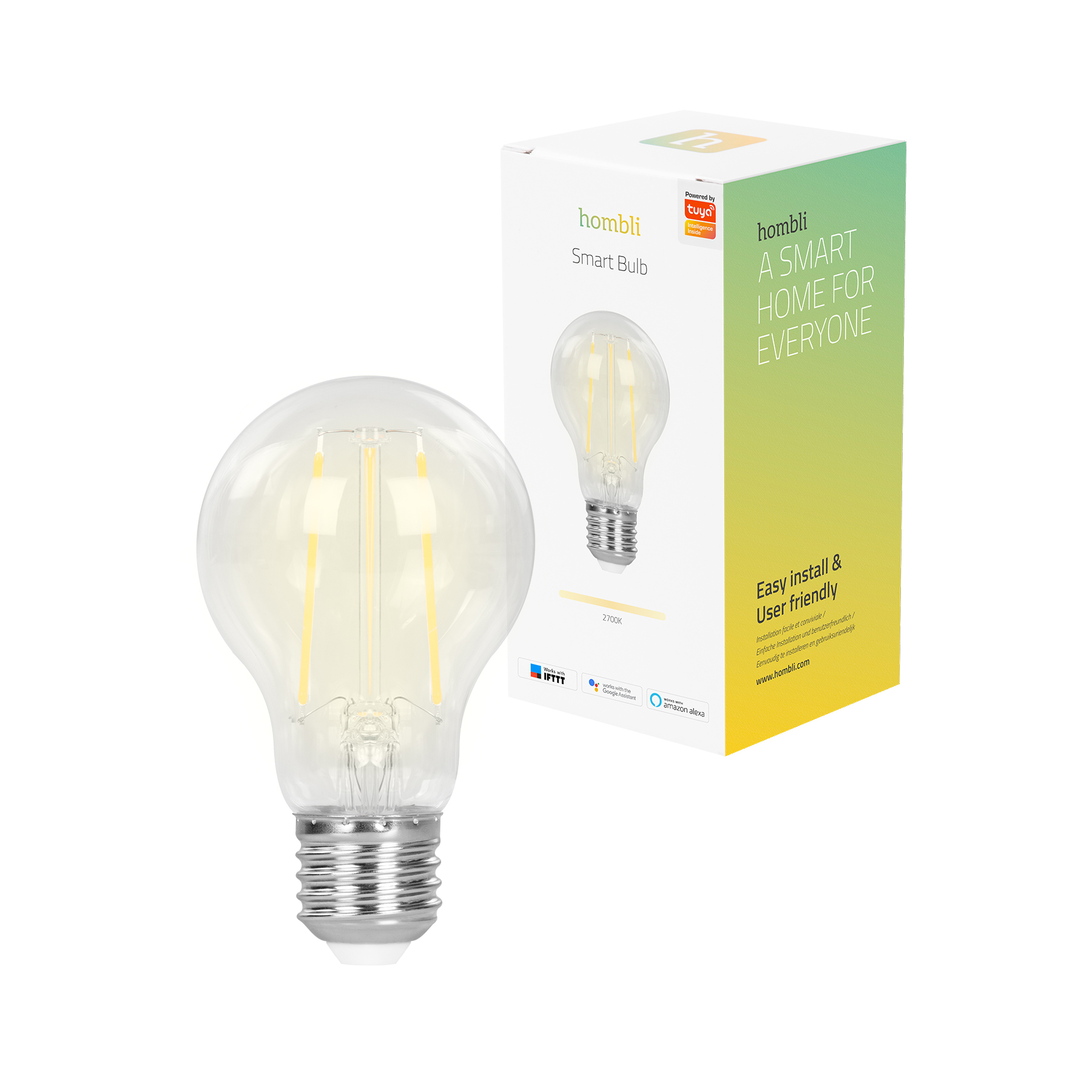 Hombli Slimme Filament Lamp E27 7W WiFi