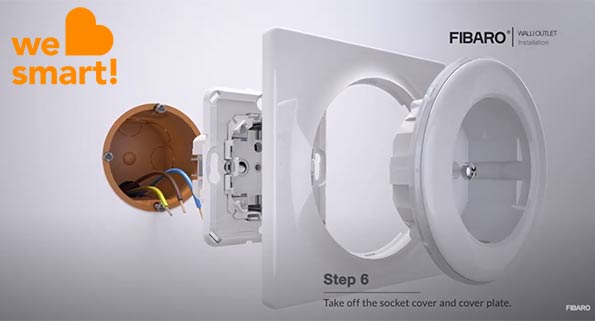 FIBARO Walli Outlet Type F Antraciet 3680W