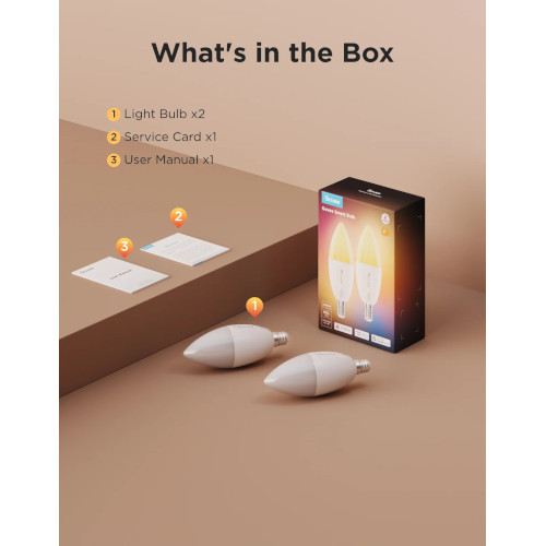 Govee Smart Bulb E14 2-Pack