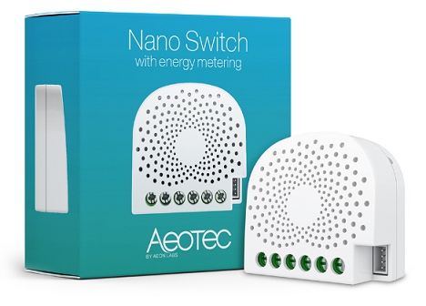 Aeotec Schakelaar Z-wave Plus 2300w Inbouw Nano Switch Z-wave Plus