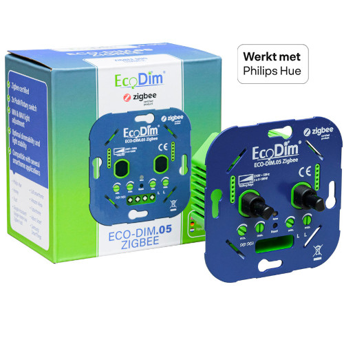 EcoDim Dubbele dimmer Zigbee 2x100W