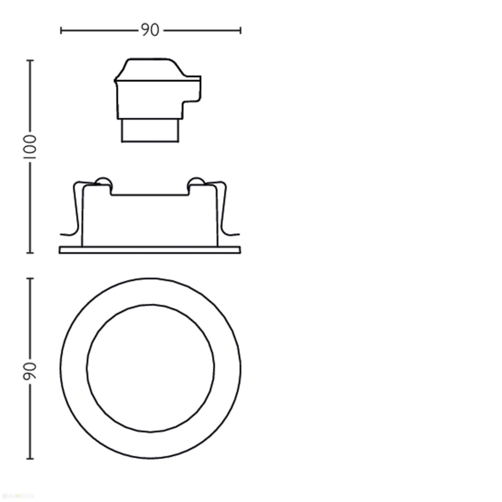 Philips MyLiving Rond Inbouwspot Wit 3-Pack