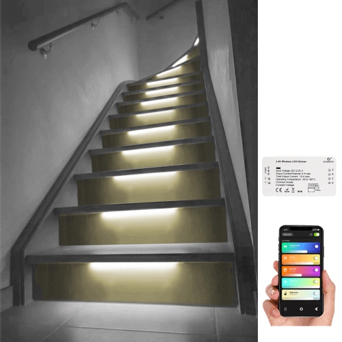 Trapverlichtingsset 50cm breed voor 13 treden
