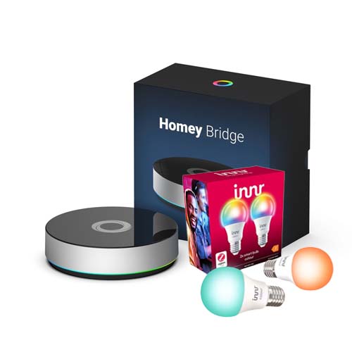 Homey Bridge met slimme kleur lamp