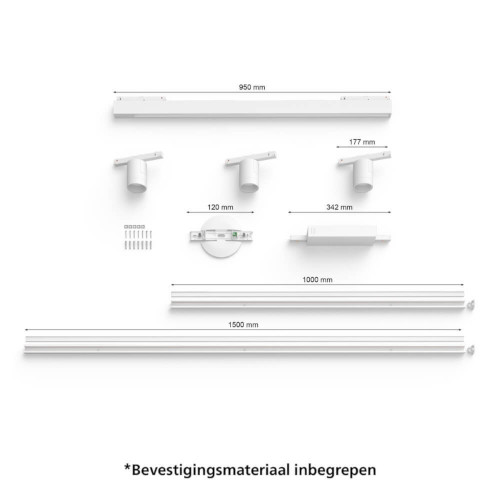 Philips Hue Perifo Basisset 3-spot en Lichtbalk wit
