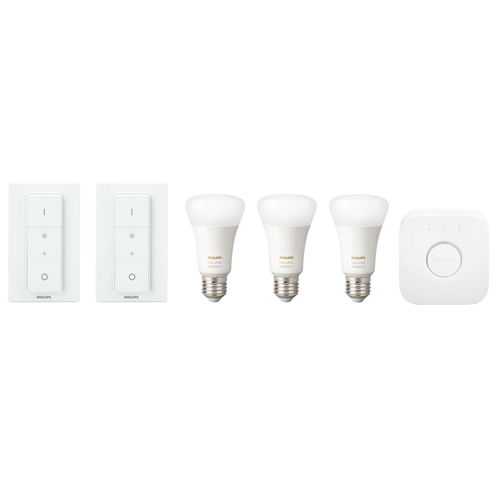 Philips Hue Starter Pack 3 E27 Color Lampen 2 Schakelaars + Bridge